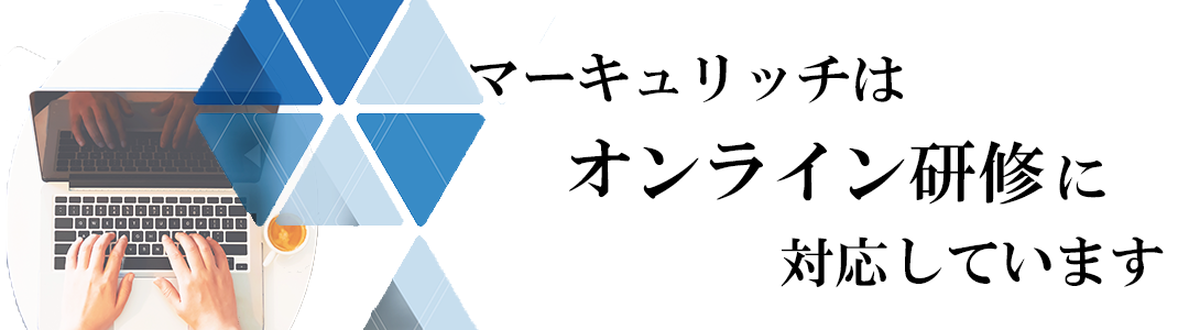 マーキュリッチはオンライ研修に対応しています